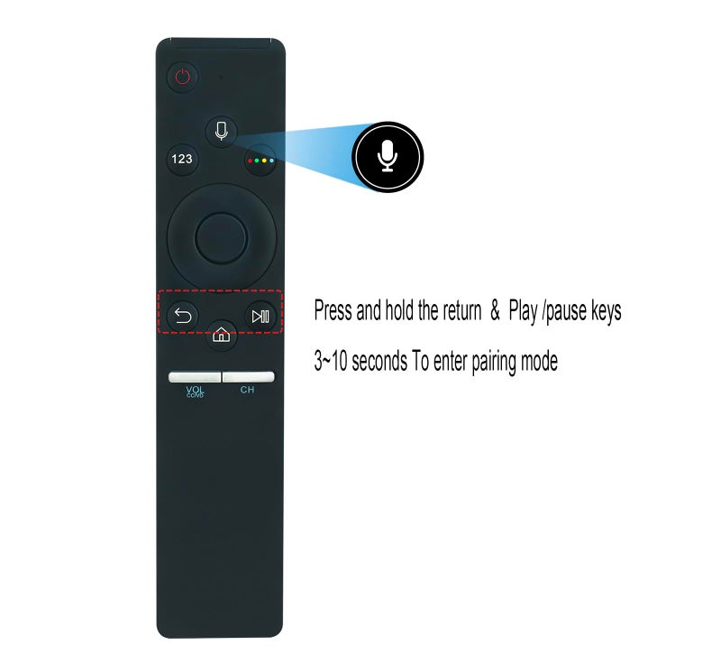AULCMEET New Replaced Voice Remote Control Compatible with Samsung Smart 4k Ultra HDTV BN59-01292A UN40MU6300F UN40MU7000F UN43MU6300F UN49MU6500F UN49MU7000F UN49MU7500F UN49MU7600F UN49MU8000F UN50MU6300F - Image 4